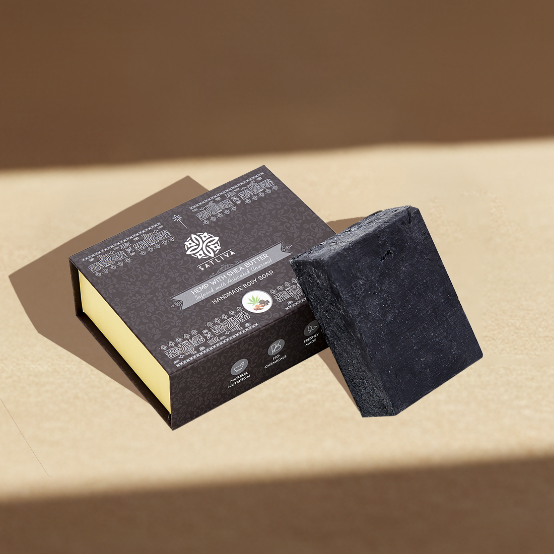 Hemp with Shea Butter and Activated Charcoal Soap Bar 100 grams